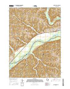 Wauzeka West 2016 topographic map thumbnail