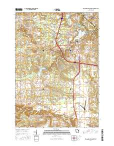 Wisconsin Dells South 2016 topographic map thumbnail