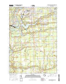 Wisconsin Rapids South 2015 topographic map thumbnail