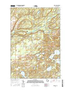 Webb Lake 2015 topographic map thumbnail
