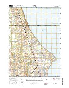 Racine North 2016 topographic map thumbnail