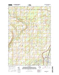 Oconto West 2015 topographic map thumbnail