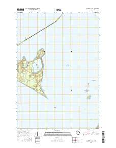 Chambers Island 2016 topographic map thumbnail