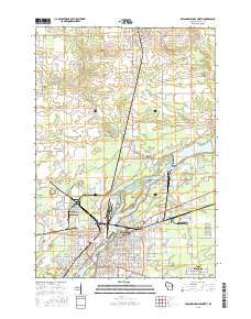 Wisconsin Rapids North 2015 topographic map thumbnail