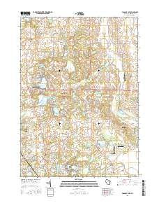 Paddock Lake 2016 topographic map thumbnail
