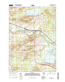Weyauwega 2016 topographic map thumbnail