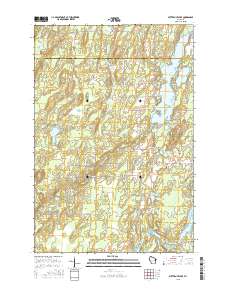 Butternut Lake 2015 topographic map thumbnail