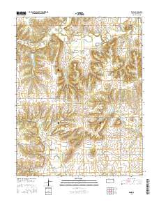 Xenia 2015 topographic map thumbnail