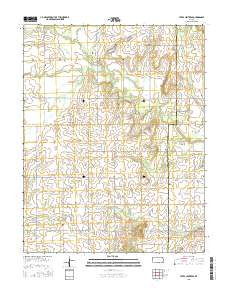 Yates Center SE 2015 topographic map thumbnail