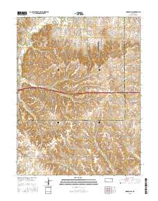 Wamego SW 2015 topographic map thumbnail