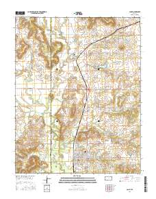 Caney 2016 topographic map thumbnail