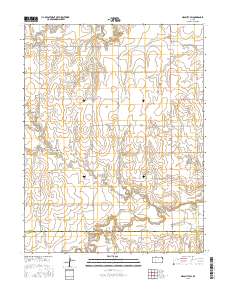 Ness City SW 2015 topographic map thumbnail