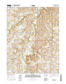 Woodbine 2015 topographic map thumbnail