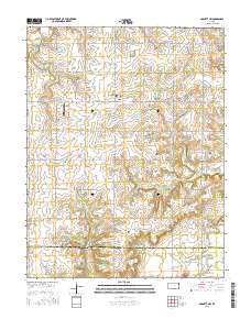 Garnett NW 2015 topographic map thumbnail