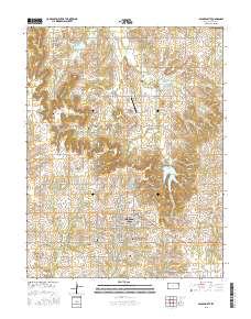 Baldwin City 2015 topographic map thumbnail