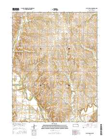 Blue Rapids NE 2015 topographic map thumbnail