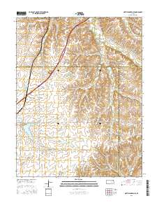 Matfield Green SE 2015 topographic map thumbnail