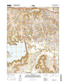 Lawrence West 2015 topographic map thumbnail