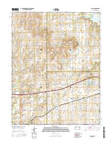 Lebo NW 2015 topographic map thumbnail