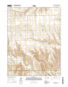 Harris Draw NE 2015 topographic map thumbnail
