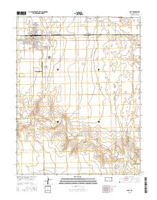 Leoti 2015 topographic map thumbnail