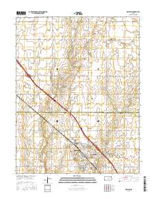 Hesston 2015 topographic map thumbnail