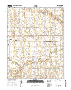 Ness City NE 2015 topographic map thumbnail