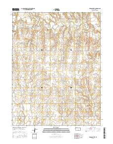 Trego Center 2015 topographic map thumbnail