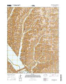 Tuttle Creek Dam 2015 topographic map thumbnail