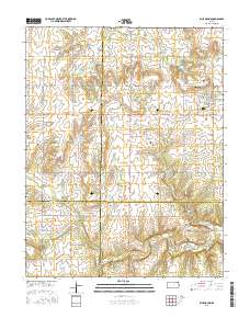 Blue Mound 2015 topographic map thumbnail