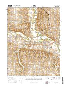 Blue Rapids 2016 topographic map thumbnail