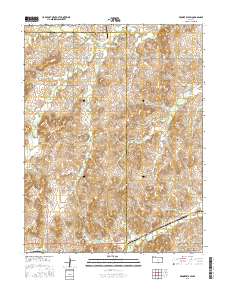 Brookville SW 2015 topographic map thumbnail
