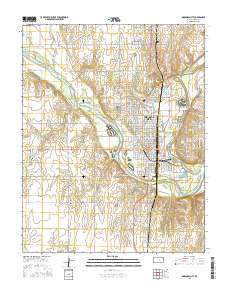 Arkansas City 2015 topographic map thumbnail