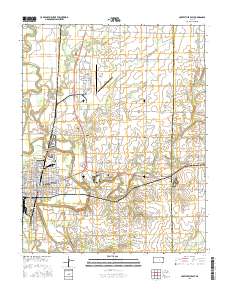 Coffeyville East 2016 topographic map thumbnail
