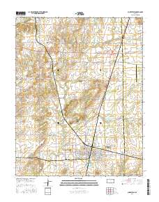 Cherryvale 2016 topographic map thumbnail