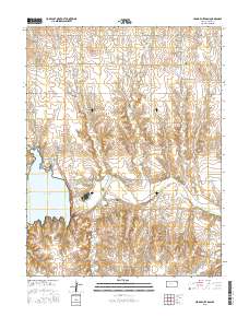 Cedar Bluff Dam 2015 topographic map thumbnail