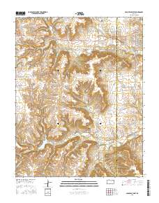 Cedar Vale West 2015 topographic map thumbnail