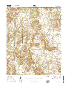 Caney NW 2016 topographic map thumbnail