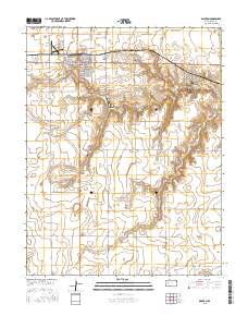 Dighton 2015 topographic map thumbnail