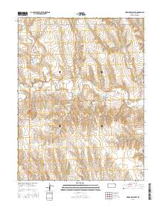Harris Draw West 2015 topographic map thumbnail