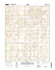 Hugoton SE 2015 topographic map thumbnail