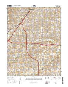 Lenexa 2015 topographic map thumbnail