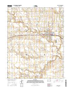 Ness City 2015 topographic map thumbnail