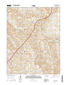 Thrall NW 2015 topographic map thumbnail
