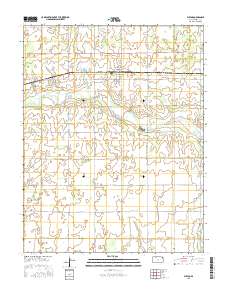 Plevna 2015 topographic map thumbnail