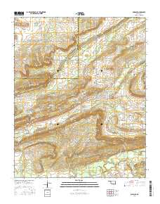 Bokoshe 2016 topographic map thumbnail