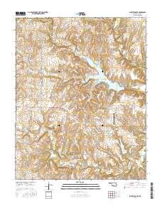 Bluestem Lake 2016 topographic map thumbnail