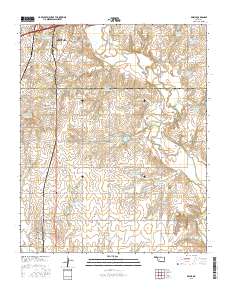 Bessie 2016 topographic map thumbnail