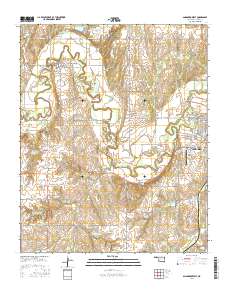 Anadarko West 2016 topographic map thumbnail
