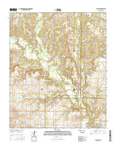 Caddo NW 2016 topographic map thumbnail
